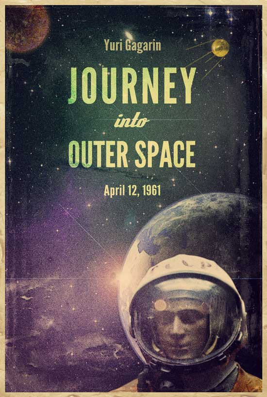 Retro Space Movie Poster