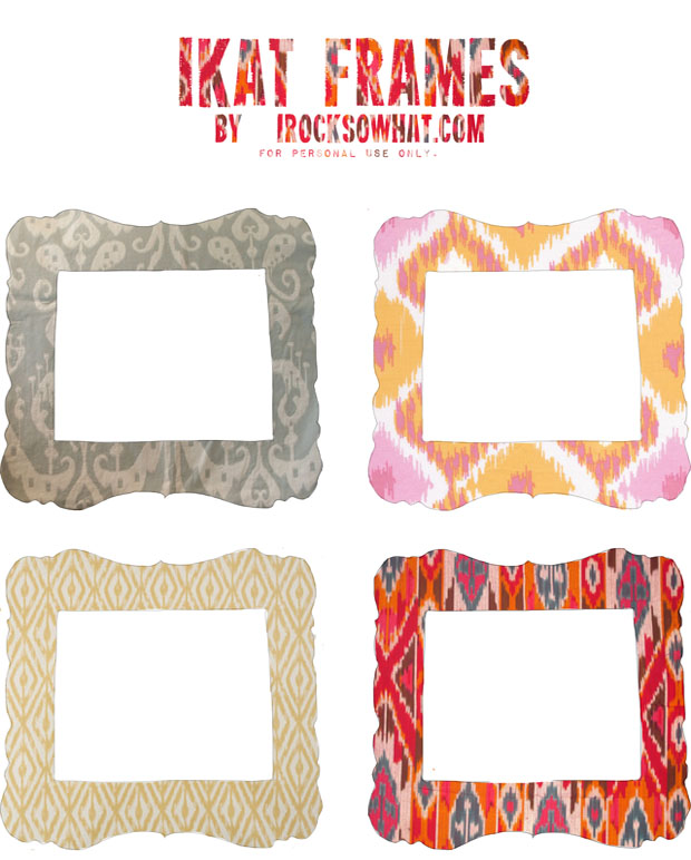 Ikat Photo Frames