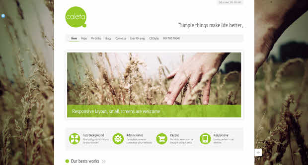 Caleta WordPress Theme